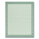 Pale Green Trellis Geometric Area Rug