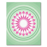 Pink Radiant Flower Mandala Area Rug
