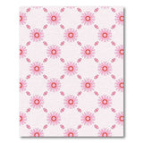 Pink Daisy Lattice Floral Area Rug