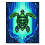 Sea Turtle Ocean Glow Area Rug