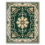 Emerald Traditional Persian Emerald Green Persian Medallion Area Rug