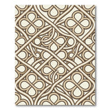 Interwoven Beige Knot Geometric Area Rug