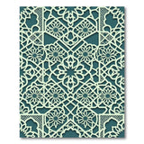 Teal Persian Lattice Area Rug