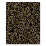 Gold Leaf Hidden Elephant Area Rug