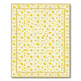 Yellow Daisy Floral Vintage Area Rug