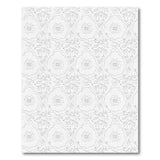 Black White Intricate Floral Line Art Rug