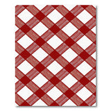 Red White Buffalo Plaid Area Rug