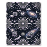 Purple Purple Cosmic Mandala Area Rug