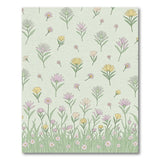 Mint Green Wildflower Meadow Area Rug