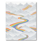 Winding Rainbow Mountains Area Rug