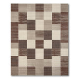 Geometric Modern Neutral Geometric Patchwork Area Rug
