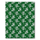 Emerald Green Abstract Foliage Pattern Area Rug