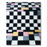 Multi-Color Checkerboard Geometric Area Rug