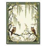 Owl Willow Floral Area Rug