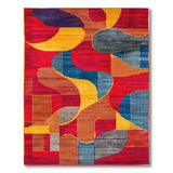 Vibrant Geometric Multi-Color No. 22 Area Rug