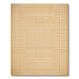 Ochre Check Geometric Woven Area Rug