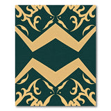Teal Gold Ornate Persian Area Rug