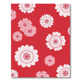 Bold Red Floral Bloom Area Rug