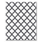 Interlocking Chain Link Black White Area Rug