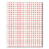 Pink Pink White Gingham Checkered Area Rug