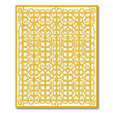 Golden Latticework Area Rug