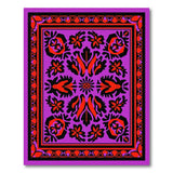 Purple Persian Floral Area Rug