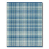 Blue and Teal Navy Blue and White Plaid Area Rug