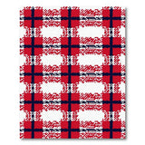 Bold Red Navy Plaid Geometric Area Rug