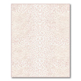 Blush Pink Animal Print Area Rug