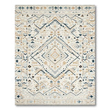 Heritage Tribal Geometric Rug in Blue Terracotta