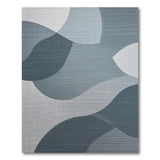 Abstract Overlapping Blue Teal Area Rug