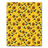 Vibrant Sunflower Fields Yellow Area Rug