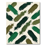 Green Abstract Green Brushstroke Area Rug