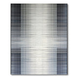 Geometric Modern Black and White Black White Vertical Stripe Geometric Area Rug