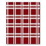 Classic Red Plaid Check Area Rug
