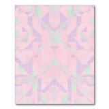 Geometric Modern Pink Geometric Mosaic Area Rug