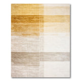 Distressed Beige Striped Wood Grain Area Rug