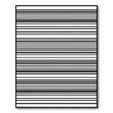 Black and White Bold Horizontal Stripe Bold Black White Horizontal Stripe Area Rug