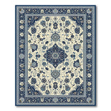 Traditional Persian Blue Floral Area Rug