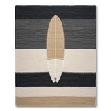 Surfboard Striped Coastal Rug
