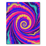 Hypnotic Cosmic Spiral Area Rug