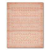 Terracotta Geometric Tribal Area Rug