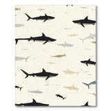 Black Shark Coastal Area Rug