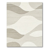 Abstract Area Abstract Wavy Grey Area Rug