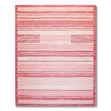 Geometric Modern Pink Striped Geometric Area Rug