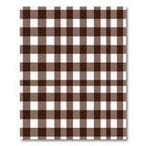 Brown Tan Buffalo Check Rustic Area Rug