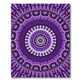 Boho Chic Purple Mandala Boho Area Rug