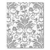 Grey Floral Vintage Elegant Grey Damask Floral Area Rug
