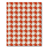 Red Classic Red White Gingham Check Area Rug