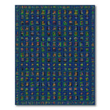 Arcade Games Blue Kids Area Rug